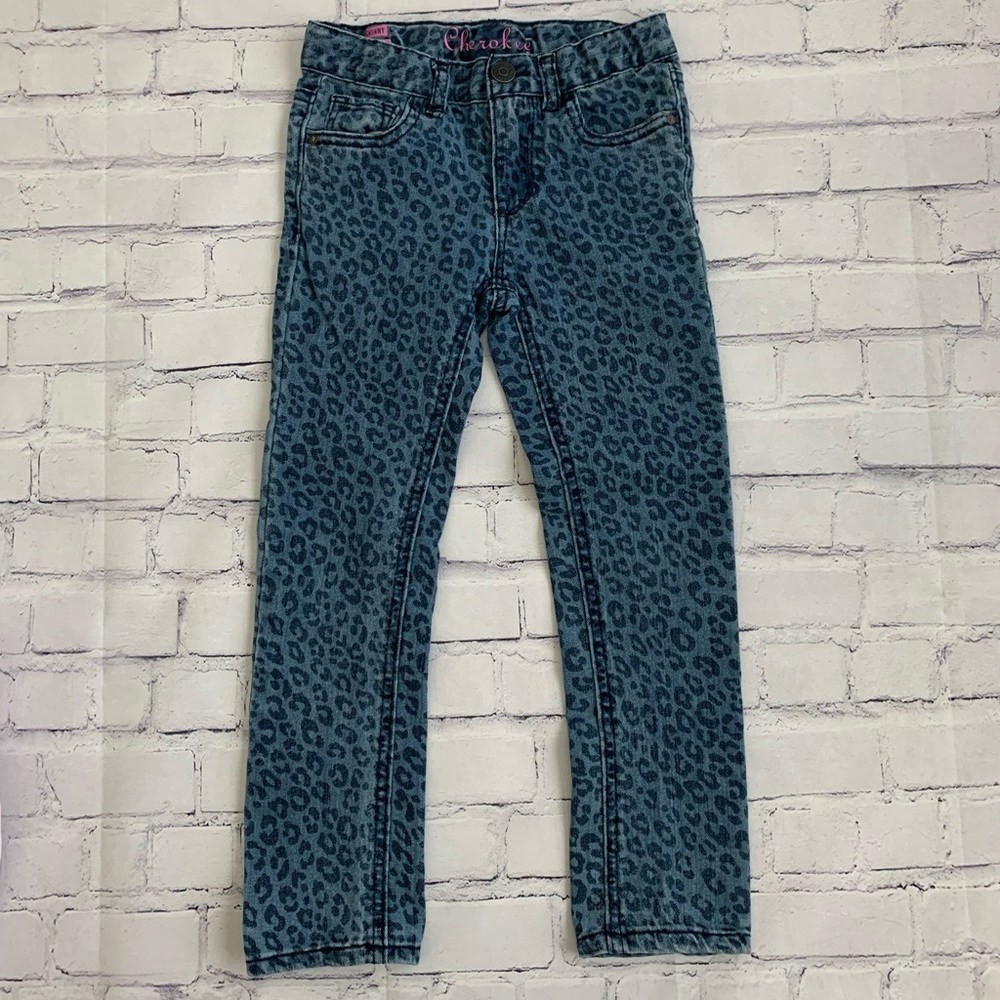 leopard print jeans